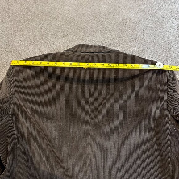 Hunt Valley Blazer Sports Coat Corduroy Brown 2 Button Back Vent Academia Sz 44L - Picture 13 of 16